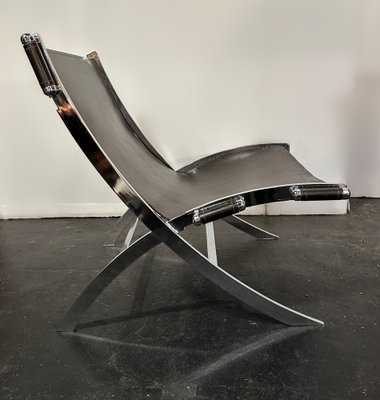 Leather Scissor Chair by Antonio Citterio for Flexform Italia