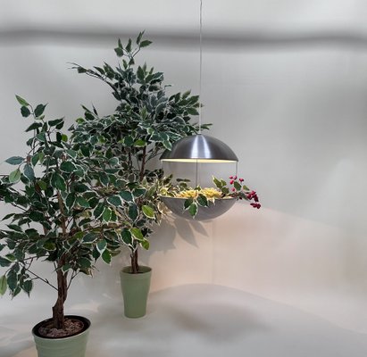 Model Rs 37 Flower Ceiling Lamp in Brushed Aluminium by Poul