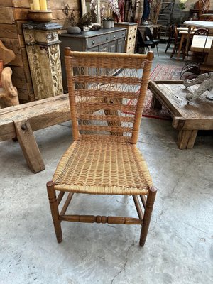 Vintage Rattan Side Chair 1960s for sale at Pamono