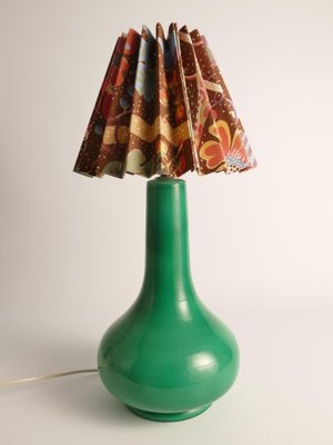 French Antique Table Lamp Made with a Boat Wood Rudder, Late 19th