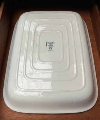 Mid-Century Swedish Ceramic Picknick Decor Plate Bowl by Marianne