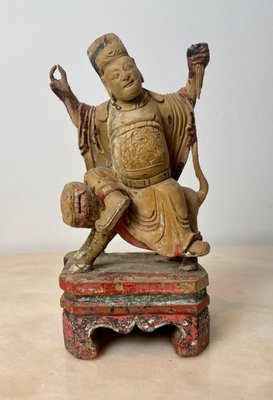 JL Chinese Wood Carved Statue JL Chinese Wood Carved Statue