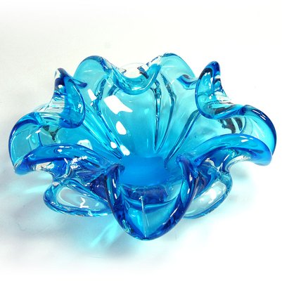 Mid-Century Italian Murano Venetian Blown Glass Bowl Ashtray