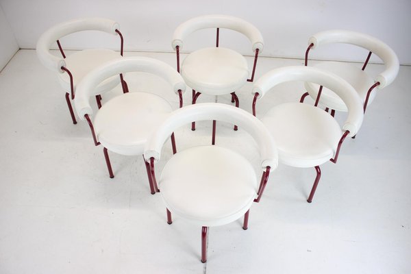 Poltrona girevole Cassina LC7 in pelle attribuita a Le Corbusier