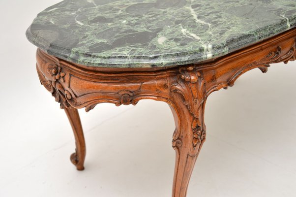 Antique marble top coffee table outlet