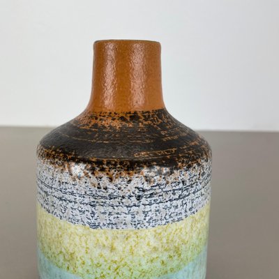 Vintage German Fat Lava Ceramic Vase from Veb Haldensleben, 1970s