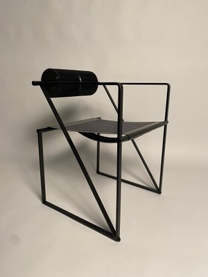 Second Black Metal Chair Aka Mod. 602 attributed to Mario Botta