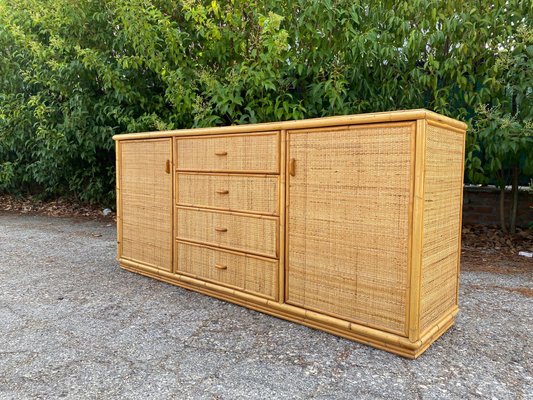 Bamboo and Rattan Sideboard 1970 for sale at Pamono