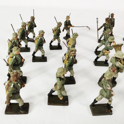 Jouet Ancien Soldat Allemand – Tôle Litho – Figurine Miniature – Occasion