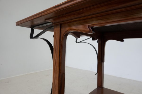 Takanoha NaoイタリアヴィンテージMebelメベルのモダンデスクトレイ Art Nouveau Victor Horta Side Table, 1900s for sale at Pamono