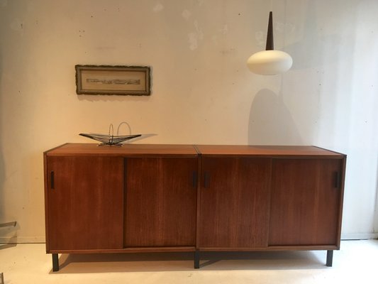 Vintage Sideboard In Teak With Sliding Doors By Cees Braakman For
