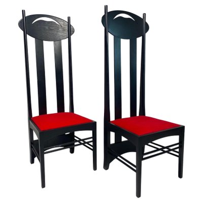 Set of Vintage Argyle Chairs by Charles R. Mackintosh for Atelier