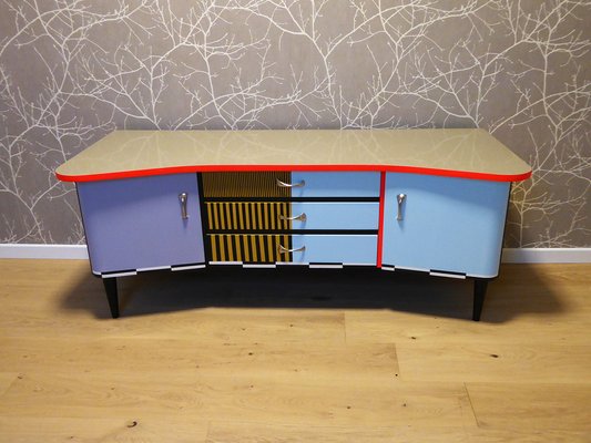 Vintage Low Dresser in Wood
