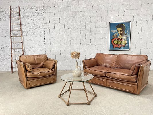4 piece leather living room set deals