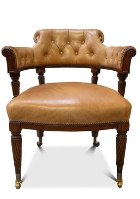 Leather captains chair discount