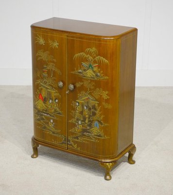 Chinoiserie cheap bar cabinet