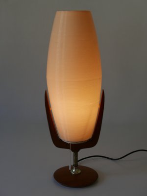 Large Mid-Century Modern Rotaflex Table Lamp by Yasha Heifetz, USA