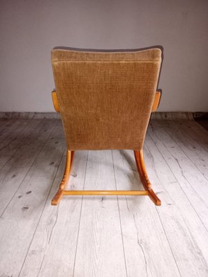 Tiger oak 2024 rocking chair