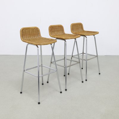 Wicker bar stools set of 3 deals