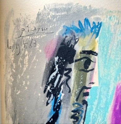 Pablo Picasso, Le Peintre et Son Modèle, 1963, Lithographie