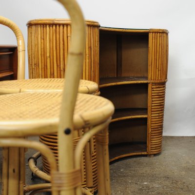 Bamboo tiki sale bar stools