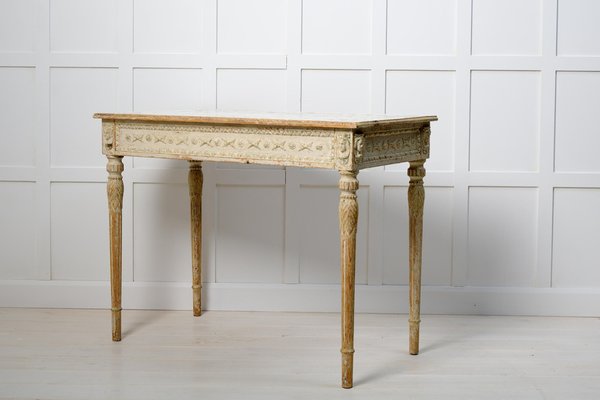 Antique Swedish Gustavian Console Table for sale at Pamono