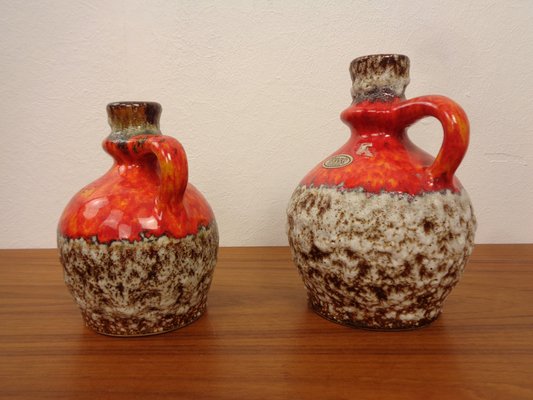 Fat lava Jopeko Vintage West German Fat Lava pitcher / vase by