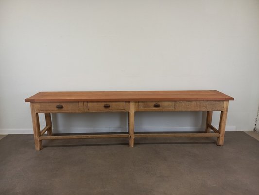 Large Drawer Console Table 1920s