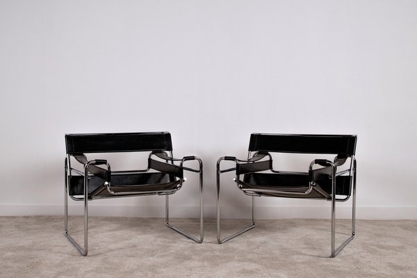 Set of B3 Wassily Chairs by Marcel Breuer, 1960s for sale at Pamono