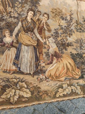 Mid-Century French Aubusson Style Jacquard Tapestry by Goya, 1970s