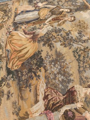 Mid-Century French Aubusson Style Jacquard Tapestry by Goya, 1970s