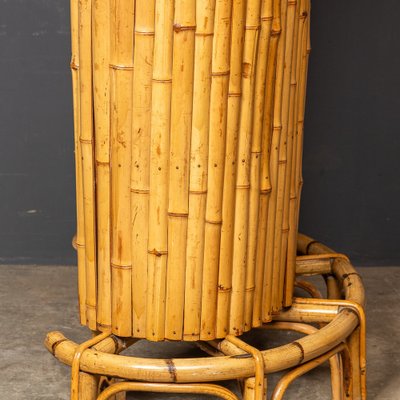 Vintage Italian Standing Bamboo Tiki Bar, 1960 for sale at