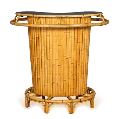 家具 1960s Vintage TIKI Polynesia Stand Vintage Italian Standing Bamboo Tiki Bar, 1960 for sale at