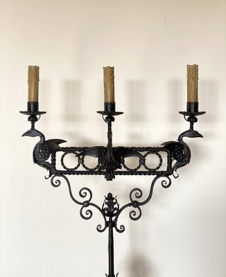 MUXHEL Set Da 6 Portacandele In Ferro Con Manico – Vintage E Decorativi Per Cene Romantiche, Matrimoni E Halloween – Colore Nero Opaco