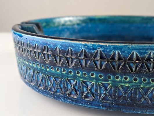 50~60s ヴィンテージ【Bitossi】Aldo Londi アートプレート Large Blue Ceramic Ashtray by Aldo Londi for Bitossi, 1950s for