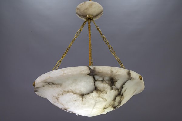 Antique alabaster cheap ceiling light