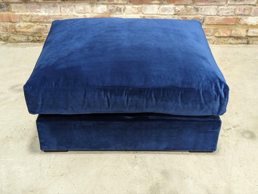 Vintage Raft Velvet Ottoman