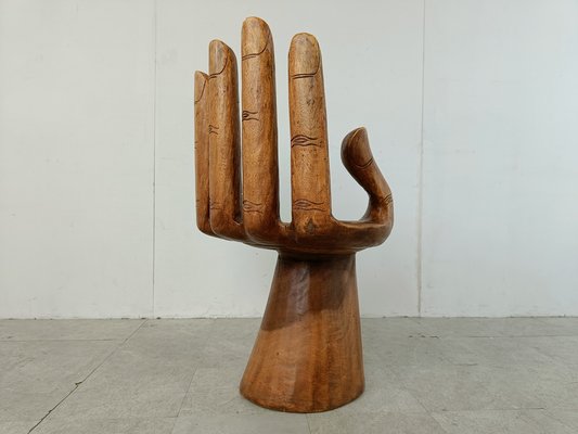 Red hand on sale chair for sale