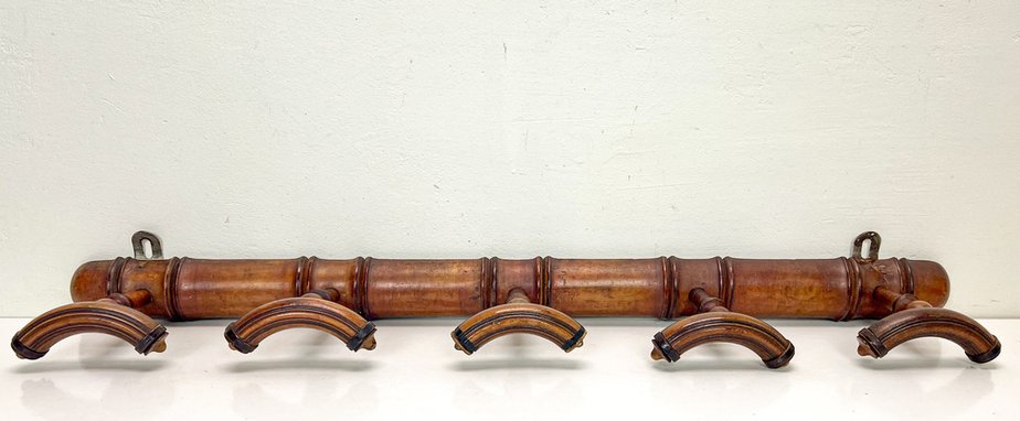 Wall Mounted Old Coat Rack 60cm Vintage Cast Iron Hooks Rack 