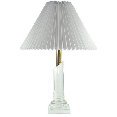 Acrylic column sale table lamp