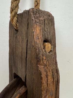 thumbnail image 2 of CROWN Top-level Walnut & Brass Pulley Set – 10 Pcs Wooden Model Ship Fittings 2 of 3