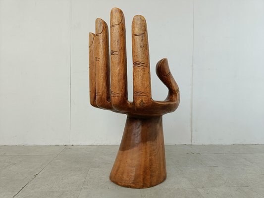 Teak Hand Shaped Chair 1970s