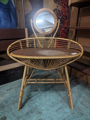 Rattan dressing sale table chair
