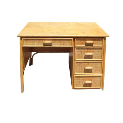 Vintage clearance bamboo desk
