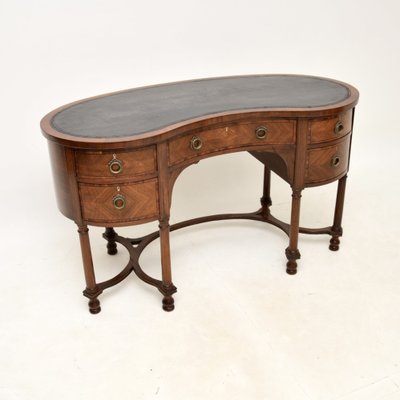 Antique Georgian Style Kidney Shaped Desk 1890