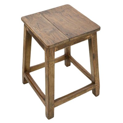 Vintage Wooden Stool for sale at Pamono
