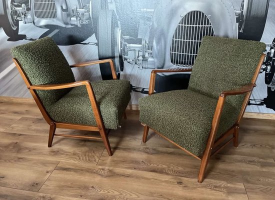 Mid Century Danish Armchairs Set of 2