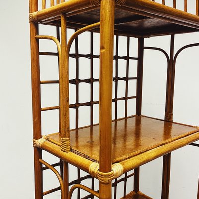 Vintage on sale bamboo cabinet