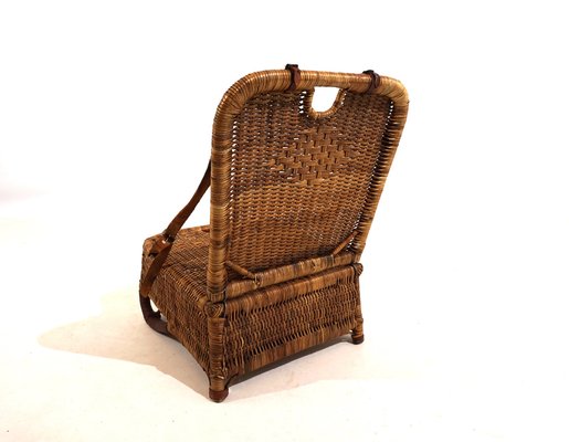 Wicker folding beach chair deals