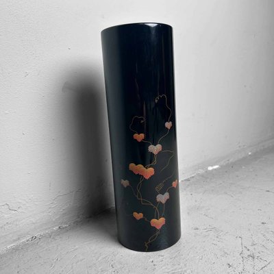 Mid-Century Wajima Ikebana Flower Vase, Japan, 1980s for